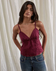 Bow Tie Up Cami Top
