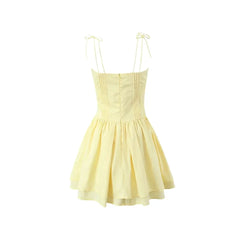 Lace-Up Corset Mini Dress