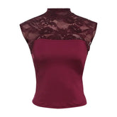 Back Lace Cut Out Top