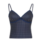 Blue Polka Dot Cami Top
