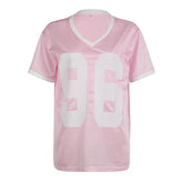 Pink Jersey Number Top