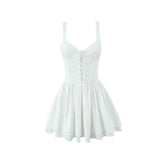 Lace-Up Corset Mini Dress