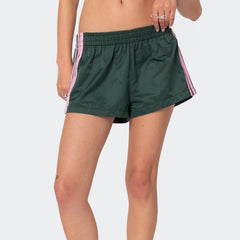 Striped Elastic Sweat Shorts