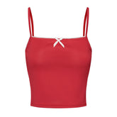 Lace Trim Two Tone Cami Top