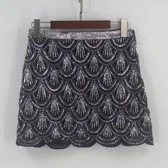 Sequinned Mini Skirt