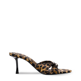 Leopard Bow Strap Heels