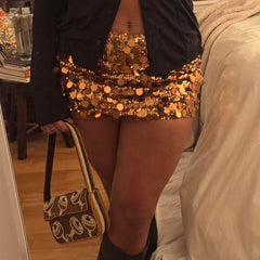 Jenna Sequin Mini Skirt