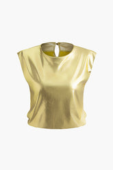 Metallic Effect Tank Top