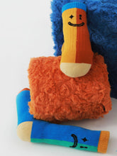 Color Block Asymmetrical Cotton Socks