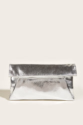 Metallic Square Clutch Bag