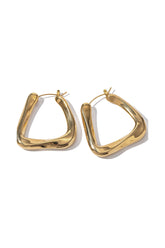 Geometric Design Hoop Earrings