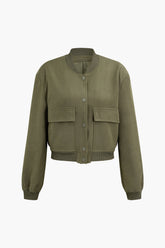 Double Flap Pocket Bomber Jacket