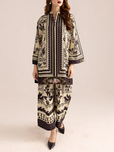 Art Deco-Inspired Monochrome Printed Co-ord Set