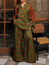 Bold Ethnic Prints Vibrant Silk Co-Ord Set