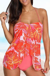 Natural Print Bandeau One Piece Swimwear (Clearance) Flash Sale