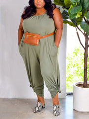 Loose Jumpsuit With Pockets