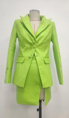 LONG SLEEVES V NECK TWO PIECE SET