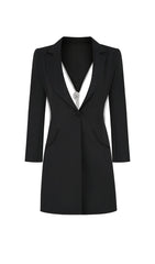 LONG-SLEEVED SUIT IN BLACK