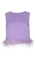FEATHER TOPS IN LAVENDER