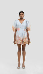 JONI FLORAL PUFF SLEEVE MNI DRESS