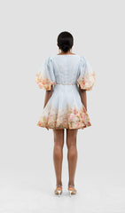 JONI FLORAL PUFF SLEEVE MNI DRESS