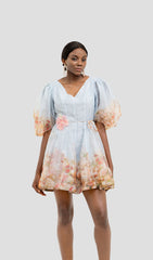 JONI FLORAL PUFF SLEEVE MNI DRESS