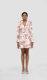 LITA FLORAL LONG SLEEVE MINI DRESS