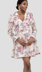 LITA FLORAL LONG SLEEVE MINI DRESS
