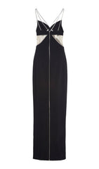 SLEEVELESS MAXI DRESS IN BLACK