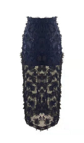 BLACK LACE BEACH SKIRT