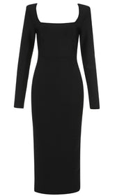 BLACK BANDAGE DRESS