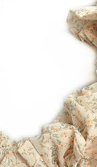 BUTTERFLY SLEEVE TIERED MAXI DRESS