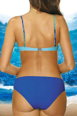 Natural Print Classic Front Wrap Bikini