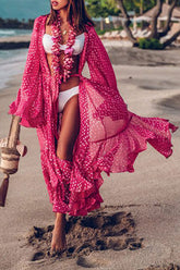 Polka Dot Pretty Belted Beachwear