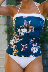 Natural Print Casual Tankini