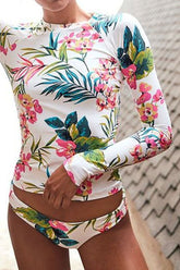Natural Print Pretty Tankini