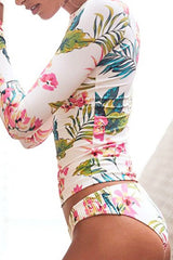 Natural Print Pretty Tankini