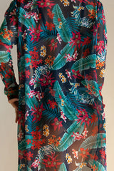 Natural Print Classic Cross Over Three Pieces