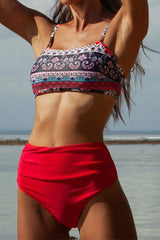 Paisley Print Classic High Waist Bikini