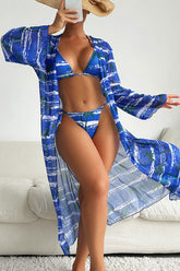 Natural Print Laid Back Lace-Up Three Pieces