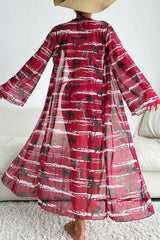 Natural Print Laid Back Lace-Up Three Pieces