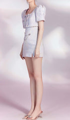 CRYSTAL EMBELLISHED TWO PIECE IN LILAC