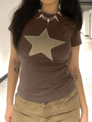 Vintage Patch Star Short Sleeve Tee