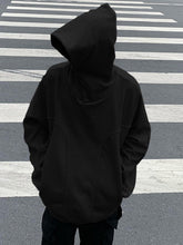 Men's Patchwork Button Down Pullover Hoodie