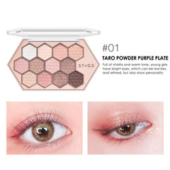 12 COLORS SHIMMER MATTE LONG-LASTING WATERPROOF EYE SHADOW