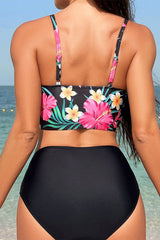 Patchwork Floral Print Feminine Underwired Bikini