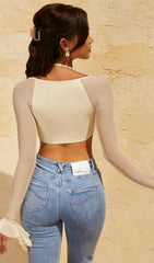 LONG SLEEVE TOPS IN WHITE