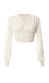 Lantern sleeve top