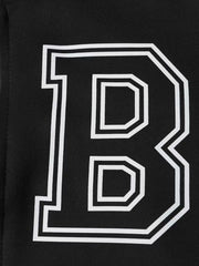 Letter Zip Up Baseball Mini Dress