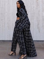 Print Split Joint Overcoat